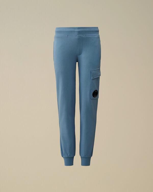 C.p. Company U16 Diagonal Fleece Lens Cargo Sweatpants PACIFIC COAST - LIGHT-BLUE