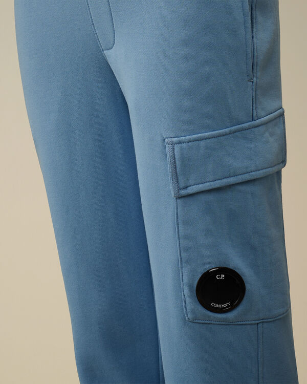 C.p. Company U16 Diagonal Fleece Lens Cargo Sweatpants PACIFIC COAST - LIGHT-BLUE