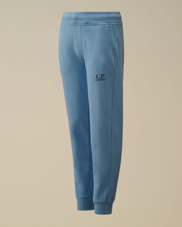 c.p. company U16 Diagonal Fleece Logo Sweatpants PACIFIC COAST - LIGHT-BLUE