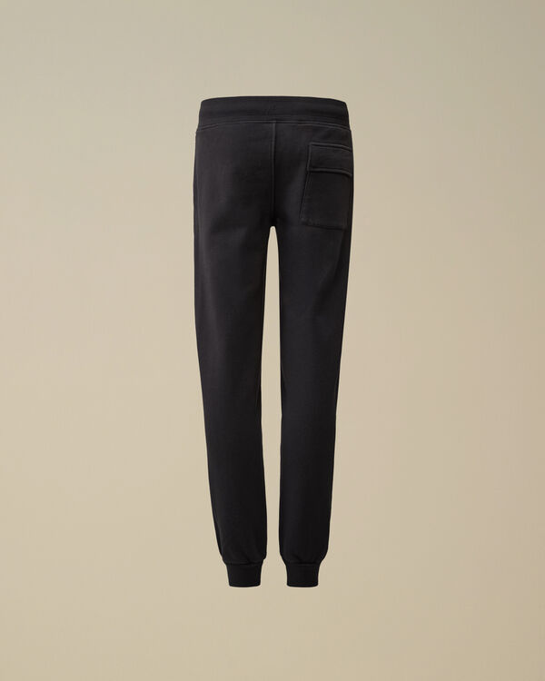 C.p. Company U16 Diagonal Fleece Logo Sweatpants TOTAL ECLIPSE - BLUE