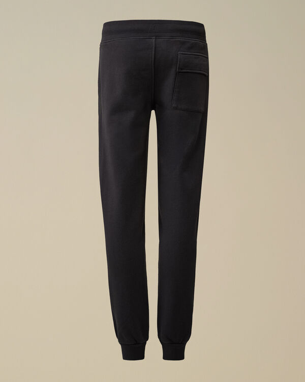 C.p. Company U16 Diagonal Fleece Logo Sweatpants TOTAL ECLIPSE - BLUE