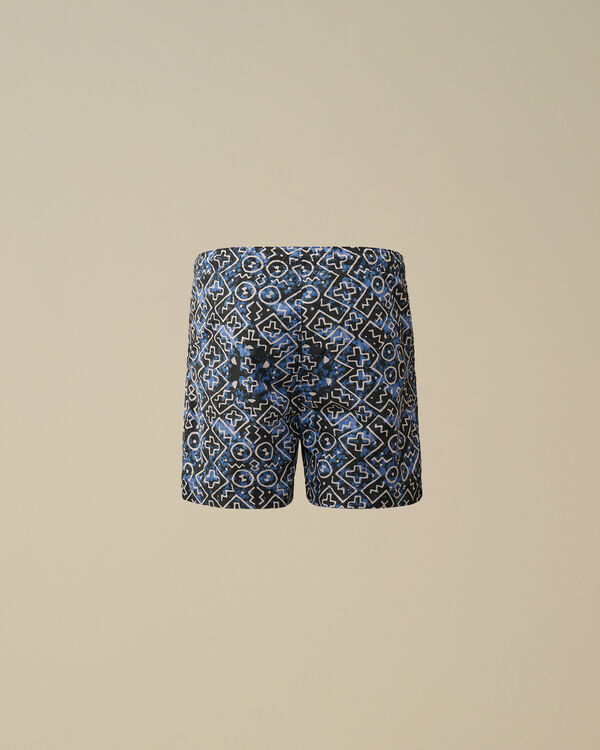 C.p. Company U16 Flatt Nylon Bogolan Shorts VAR.01 - BLUE