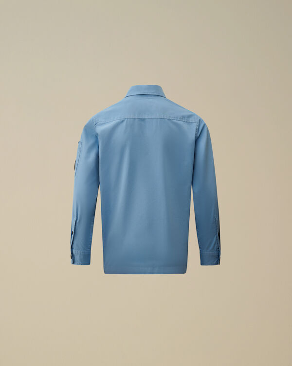 C.p. Company U16 Gabardine Lens Shirt PACIFIC COAST - LIGHT-BLUE