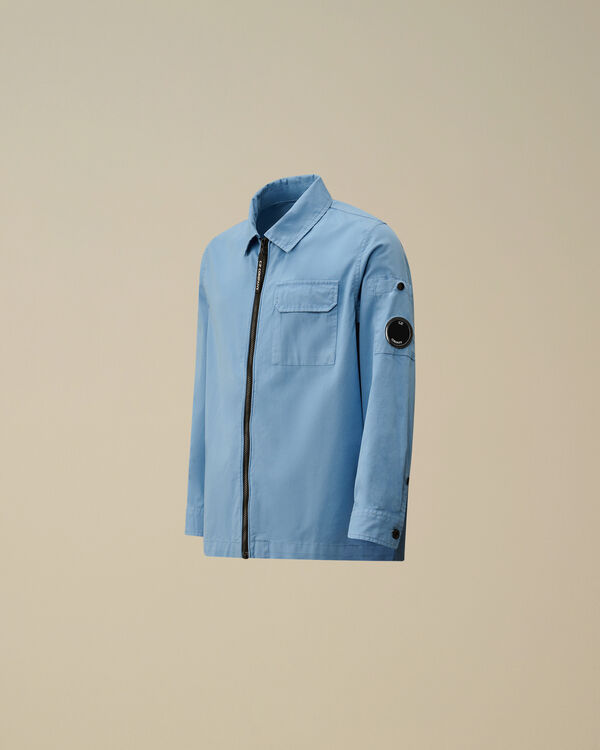 c.p. company U16 Gabardine Lens Shirt PACIFIC COAST - LIGHT-BLUE