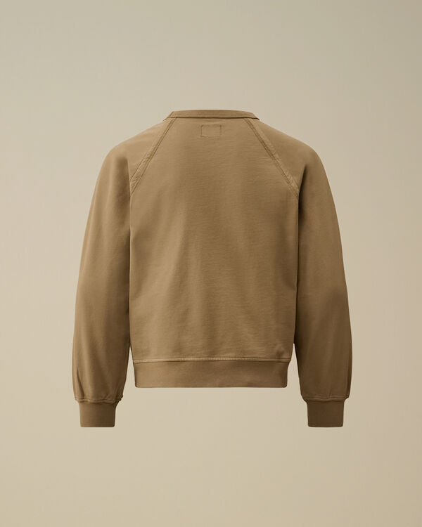 C.p. Company U16 Light Fleece Crewneck Sweatshirt TREE HOUSE - BEIGE
