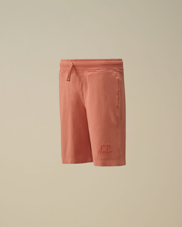 c.p. company U16 Light Fleece Shorts CANYON CLAY - PINK