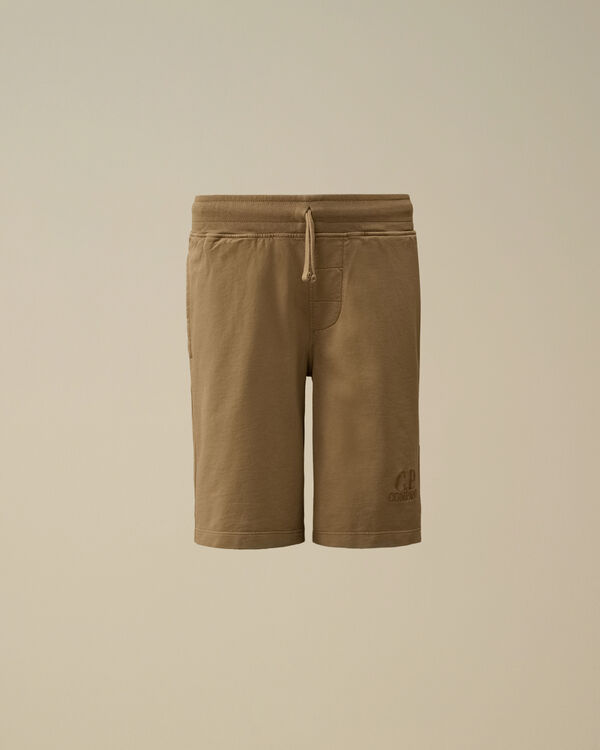 C.p. Company U16 Light Fleece Shorts TREE HOUSE - BEIGE
