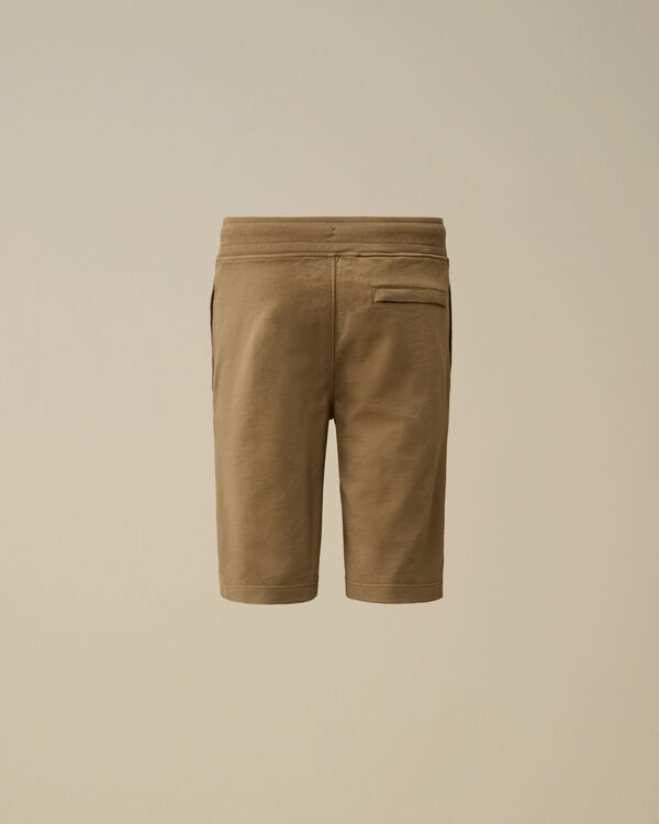 C.p. Company U16 Light Fleece Shorts TREE HOUSE - BEIGE