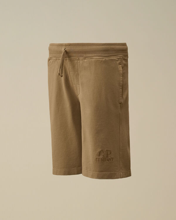 c.p. company U16 Light Fleece Shorts TREE HOUSE - BEIGE