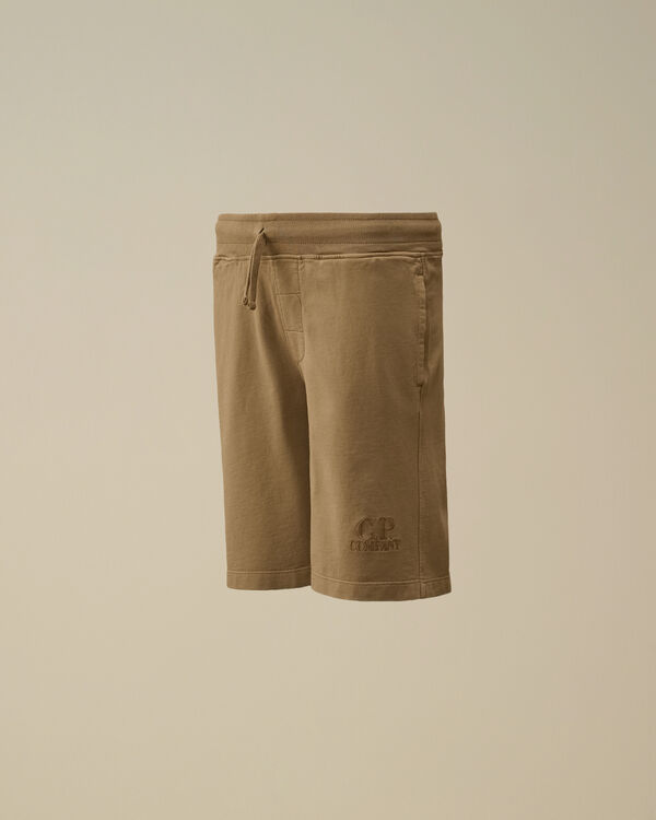 c.p. company U16 Light Fleece Shorts TREE HOUSE - BEIGE