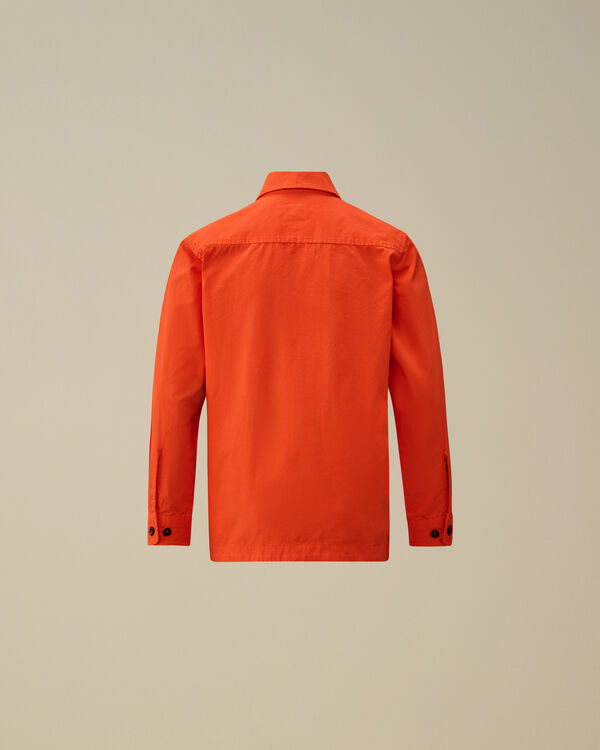 C.p. Company U16 Ripstop Logo Shirt POINCIANA - ORANGE