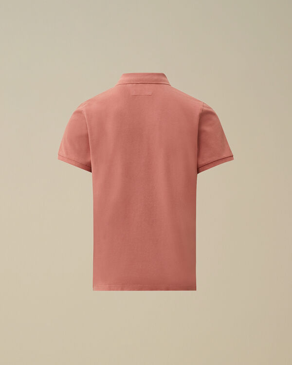 C.p. Company U16 Stretch Piquet Garment Dyed Polo CANYON CLAY - PINK