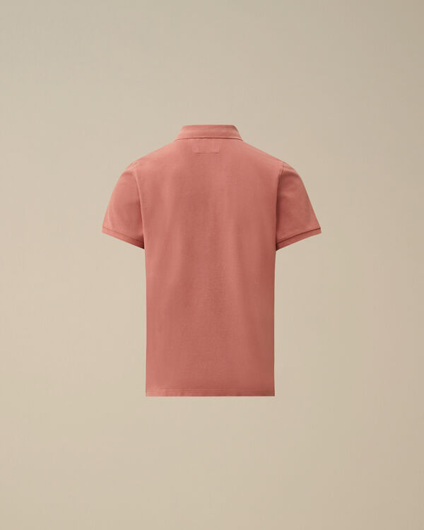 C.p. Company U16 Stretch Piquet Garment Dyed Polo CANYON CLAY - PINK