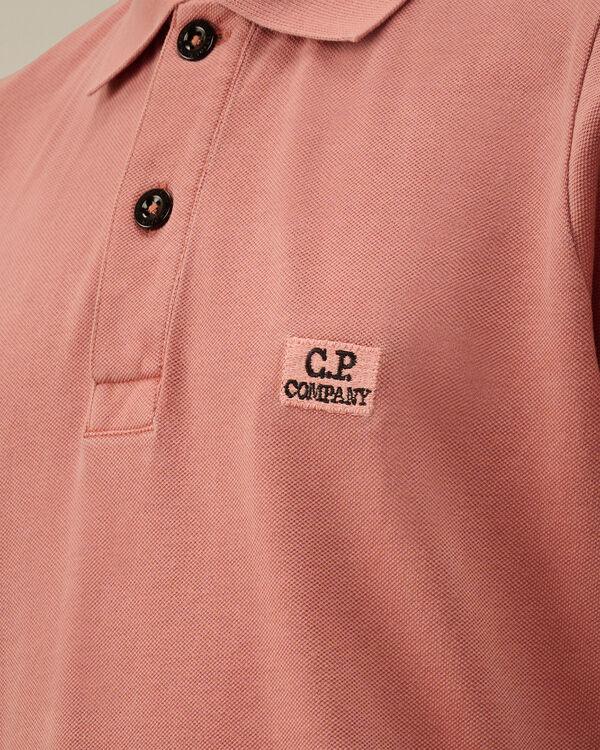 C.p. Company U16 Stretch Piquet Garment Dyed Polo CANYON CLAY - PINK