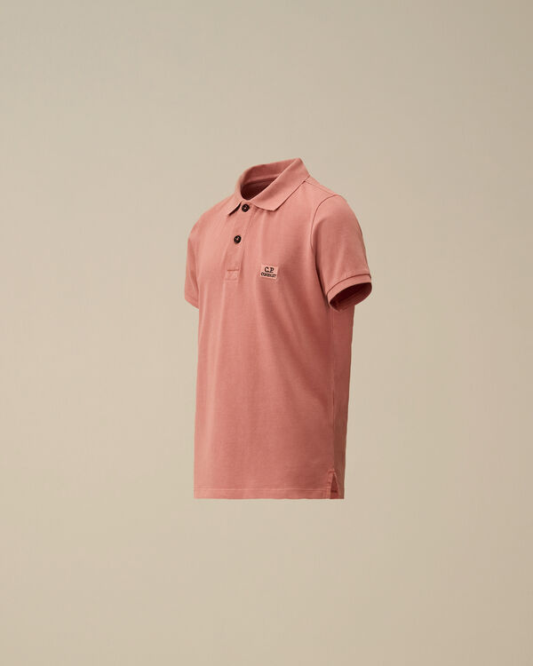 c.p. company U16 Stretch Piquet Garment Dyed Polo CANYON CLAY - PINK
