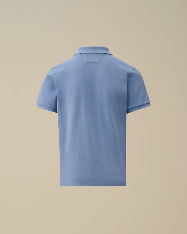 C.p. Company U16 Stretch Piquet Garment Dyed Polo PACIFIC COAST - LIGHT-BLUE