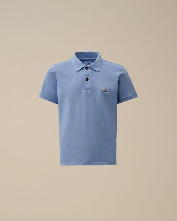 C.p. Company U16 Stretch Piquet Garment Dyed Polo PACIFIC COAST - LIGHT-BLUE