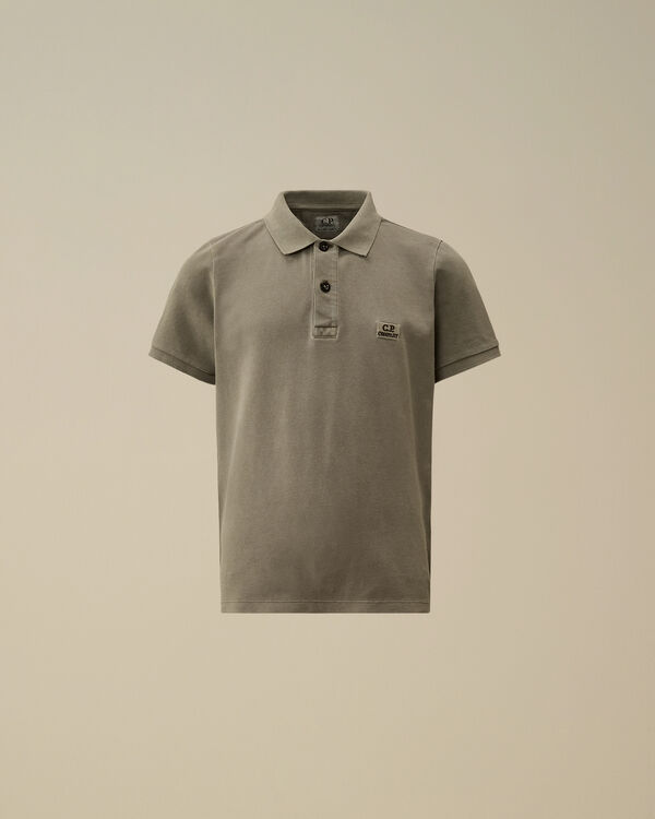 C.p. Company U16 Stretch Piquet Garment Dyed Polo THYME - GREEN