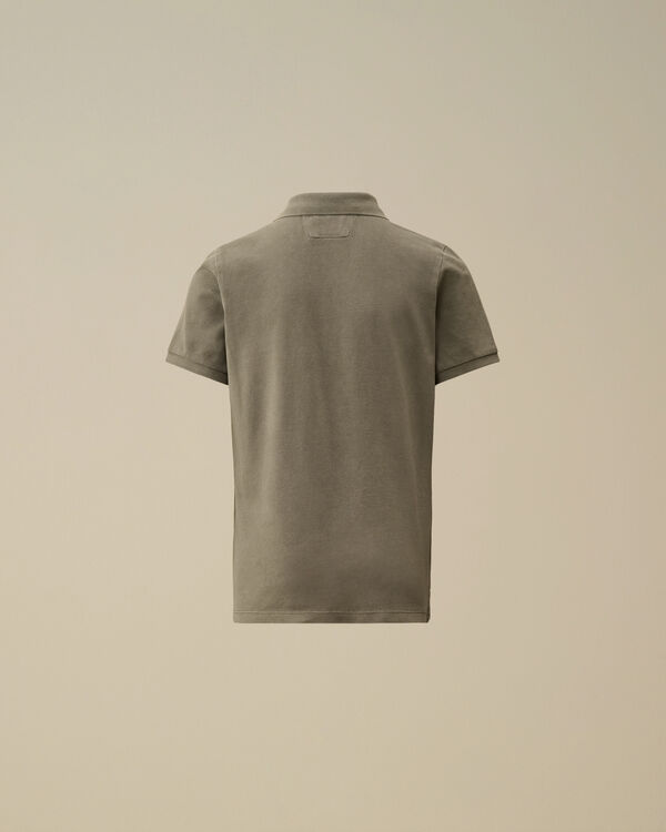 C.p. Company U16 Stretch Piquet Garment Dyed Polo THYME - GREEN