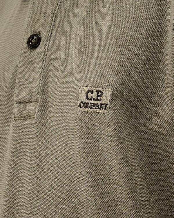 C.p. Company U16 Stretch Piquet Garment Dyed Polo THYME - GREEN