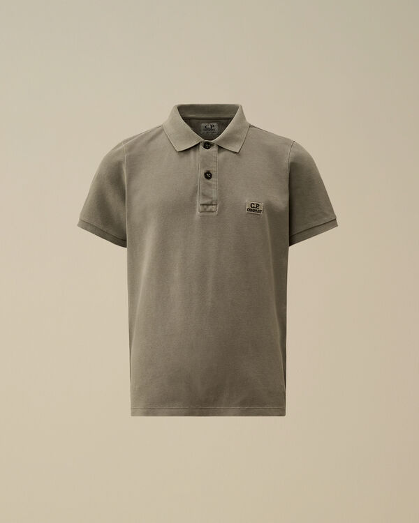 C.p. Company U16 Stretch Piquet Garment Dyed Polo THYME - GREEN