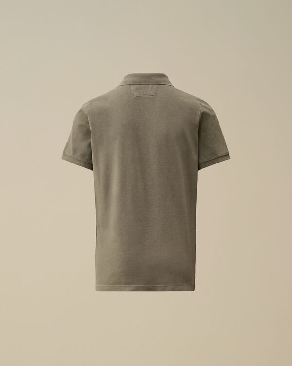 C.p. Company U16 Stretch Piquet Garment Dyed Polo THYME - GREEN