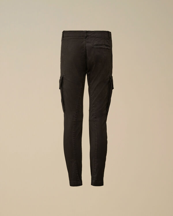 C.p. Company U16 Stretch Sateen Lens Cargo Pants BLACK