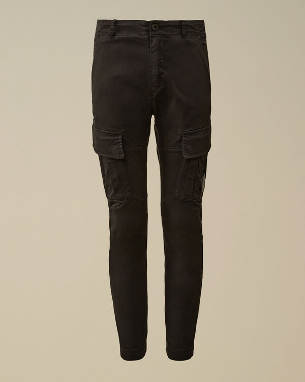 C.p. Company U16 Stretch Sateen Lens Cargo Pants BLACK