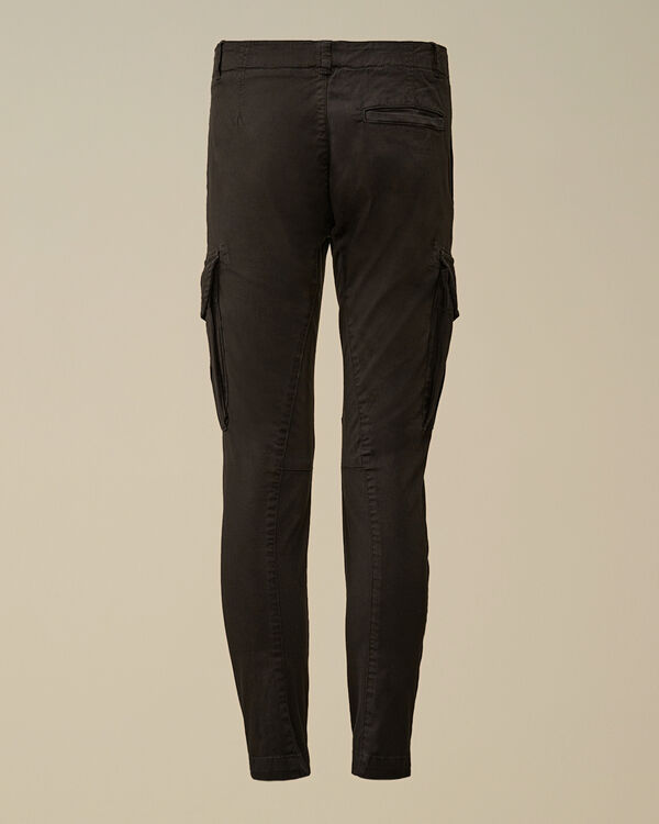 C.p. Company U16 Stretch Sateen Lens Cargo Pants BLACK