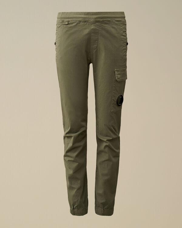 C.p. Company U16 Stretch Sateen Lens Pants THYME - GREEN