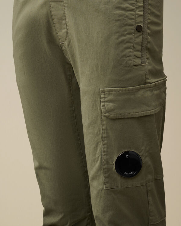 C.p. Company U16 Stretch Sateen Lens Pants THYME - GREEN