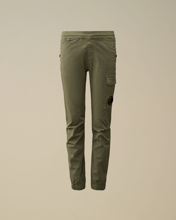 C.p. Company U16 Stretch Sateen Lens Pants THYME - GREEN