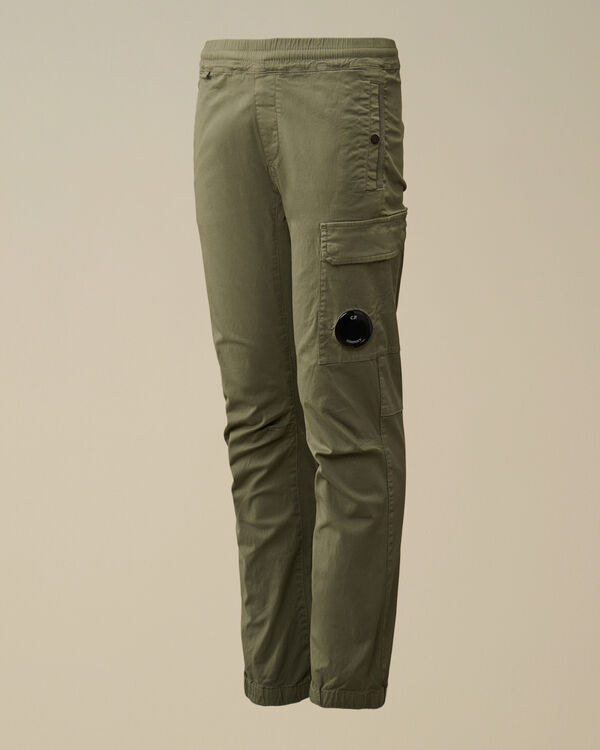 c.p. company U16 Stretch Sateen Lens Pants THYME - GREEN