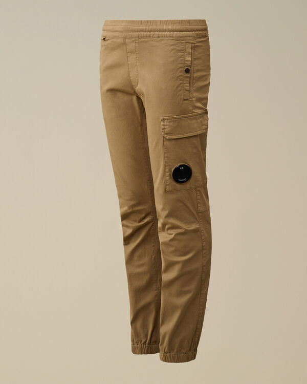 c.p. company U16 Stretch Sateen Lens Pants TREE HOUSE - BEIGE