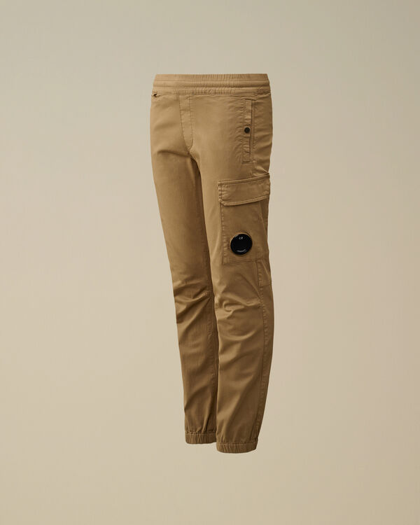 c.p. company U16 Stretch Sateen Lens Pants TREE HOUSE - BEIGE