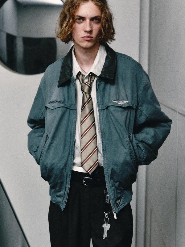 C2h4 010 - Mechanist Quilted Worker Jacket Lapis Blue