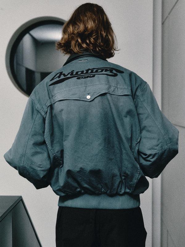 C2h4 010 - Mechanist Quilted Worker Jacket Lapis Blue