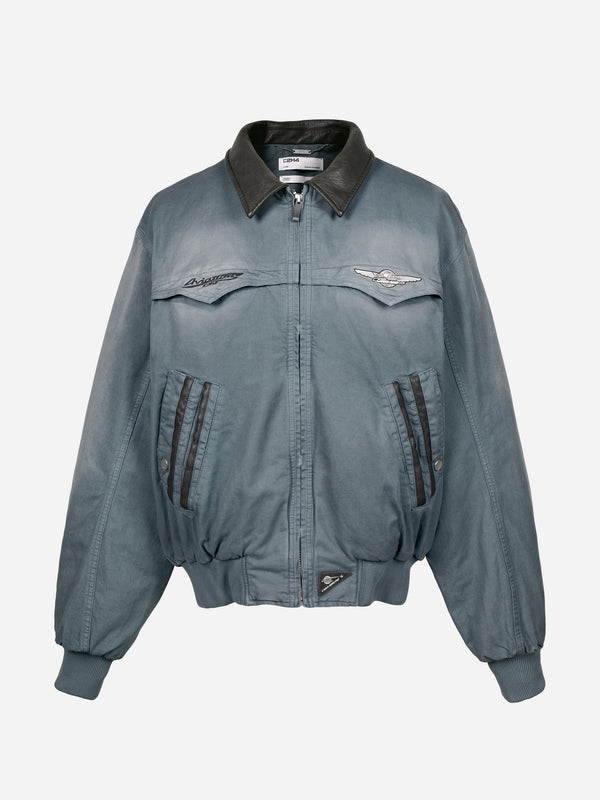 c2h4 010 - Mechanist Quilted Worker Jacket Lapis Blue