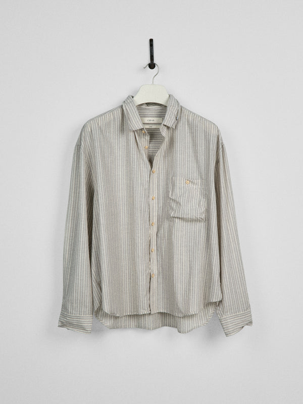 c2h4 011 - Old Time Wardrobe Wrinkled Shirt Cream Gray