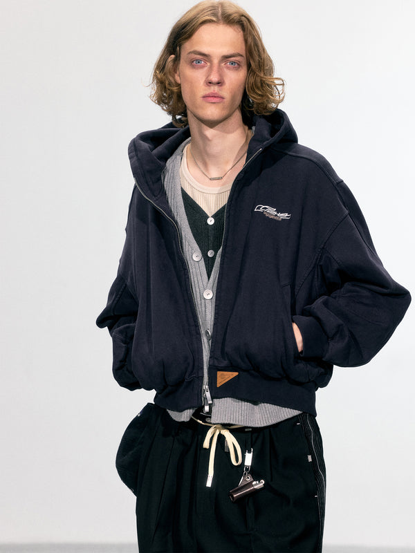 C2h4 010 - Aviation Zip-up Hoodie Coral Blue