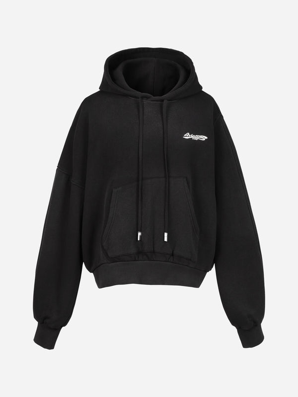 c2h4 010 - Crooked Hoodie Graphite Gray