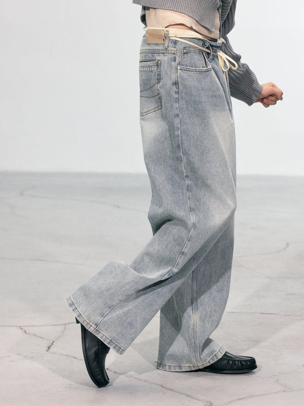 C2h4 010 - Disarray Baggy Jeans Faded Blue