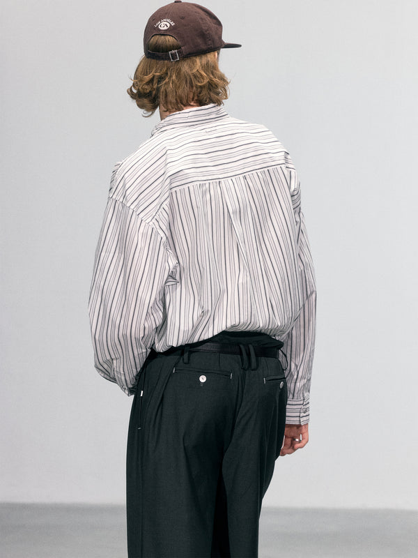 C2h4 010 - Lineation Recliner Shirt Gray & White