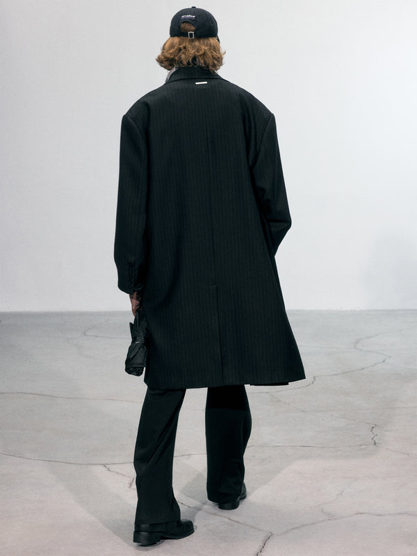 C2h4 010 - Oversized Monsieur Coat Dirt Black