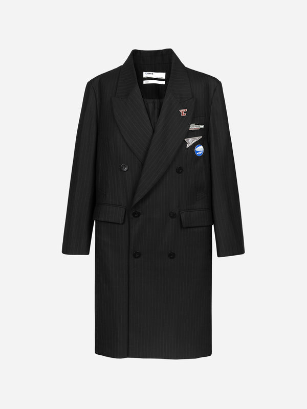 c2h4 010 - Oversized Monsieur Coat Dirt Black