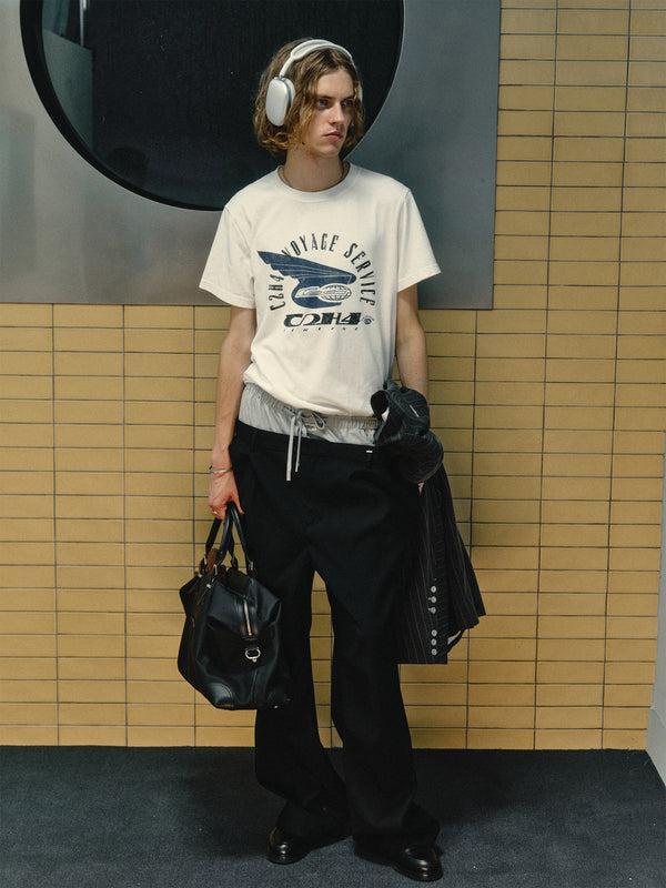 C2h4 010 - Voyage Service T-shirt Calcimine White