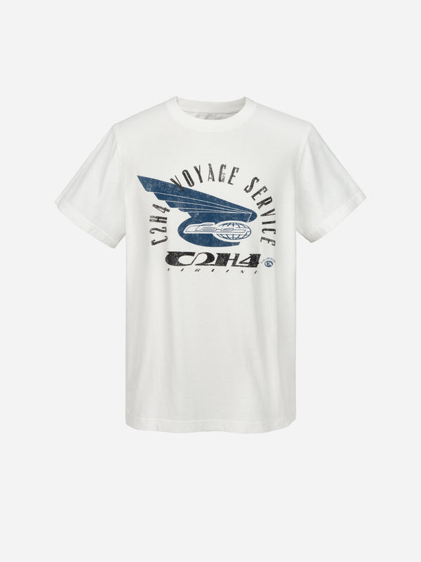 c2h4 010 - Voyage Service T-shirt Calcimine White