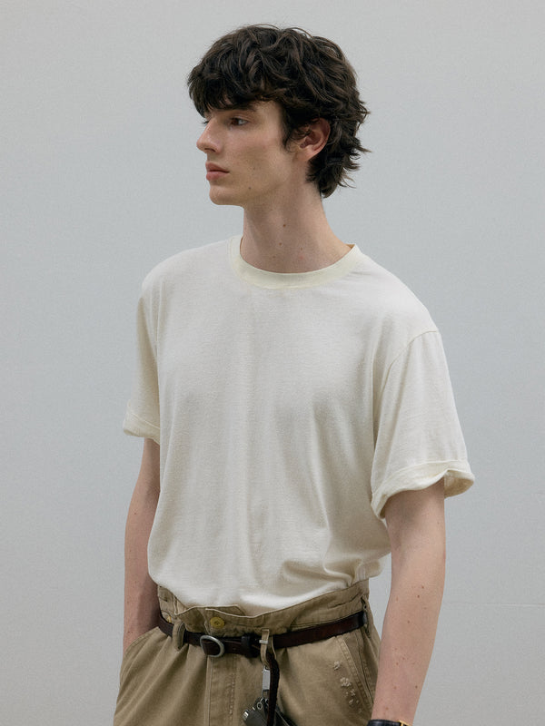 C2h4 011 - Founder Roll-up T-shirt White