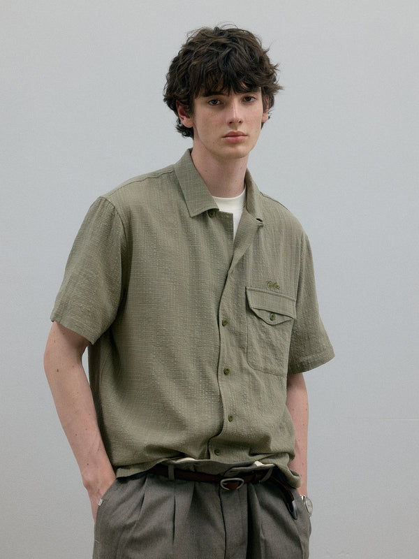 C2h4 011 - Tropical Cuban Shirt Ash Green