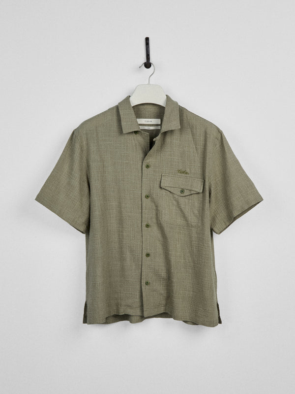 c2h4 011 - Tropical Cuban Shirt Ash Green